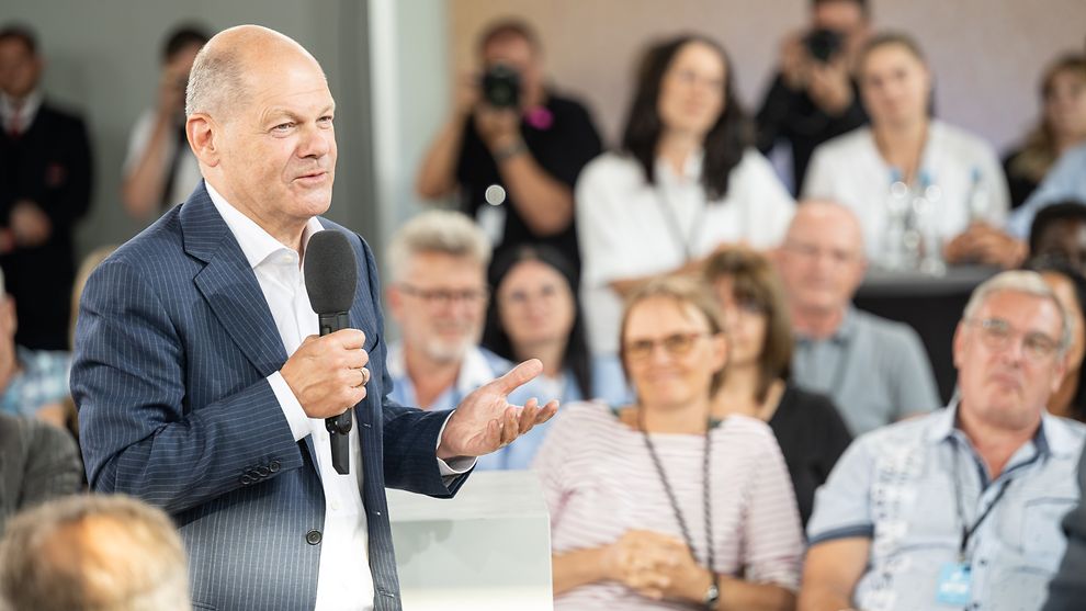 Bundeskanzler Olaf Scholz steht hinter Ausnahmen für E-Fuels bei EU-Verbot der Neuzulassungen von Verbrennern ab 2035