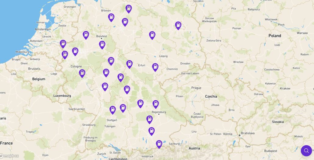 Neue HVO-Standorte in XTL-Kartenanwendung von HVO-Karte.de