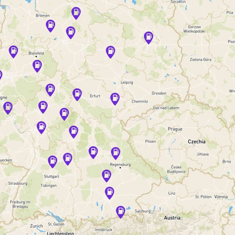 Neue HVO-Standorte in XTL-Kartenanwendung von HVO-Karte.de